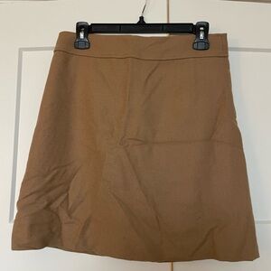 J. Crew Tan Mini Skirt